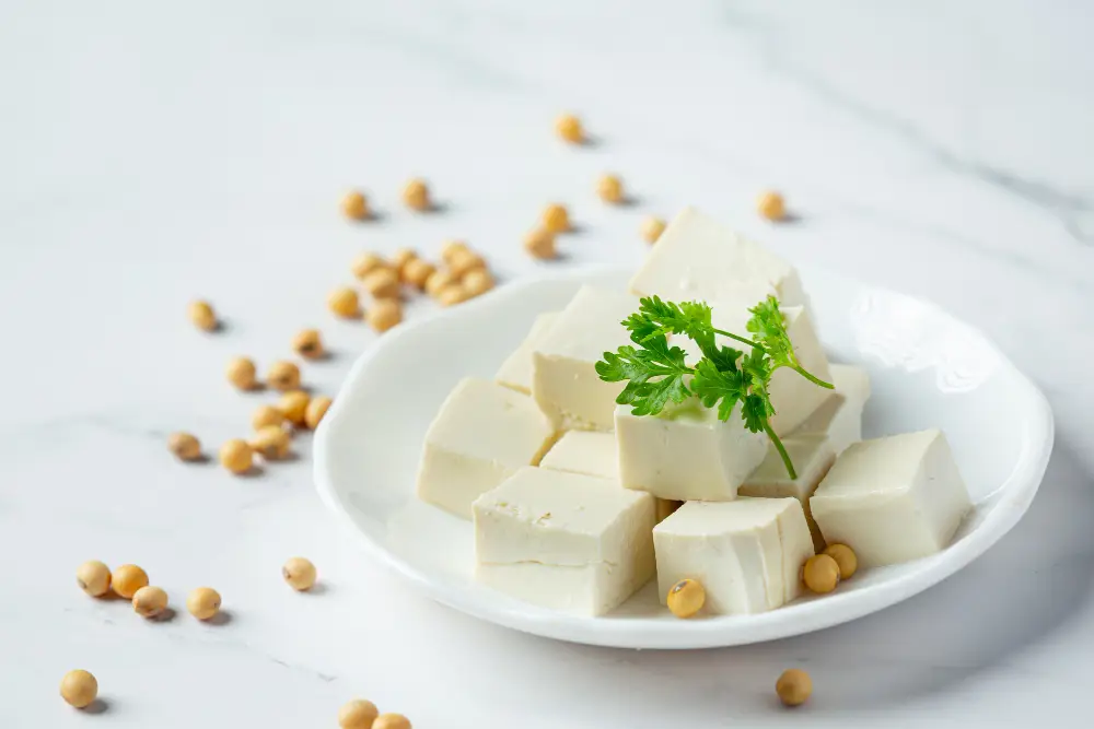Tofu-made-from-soybeans