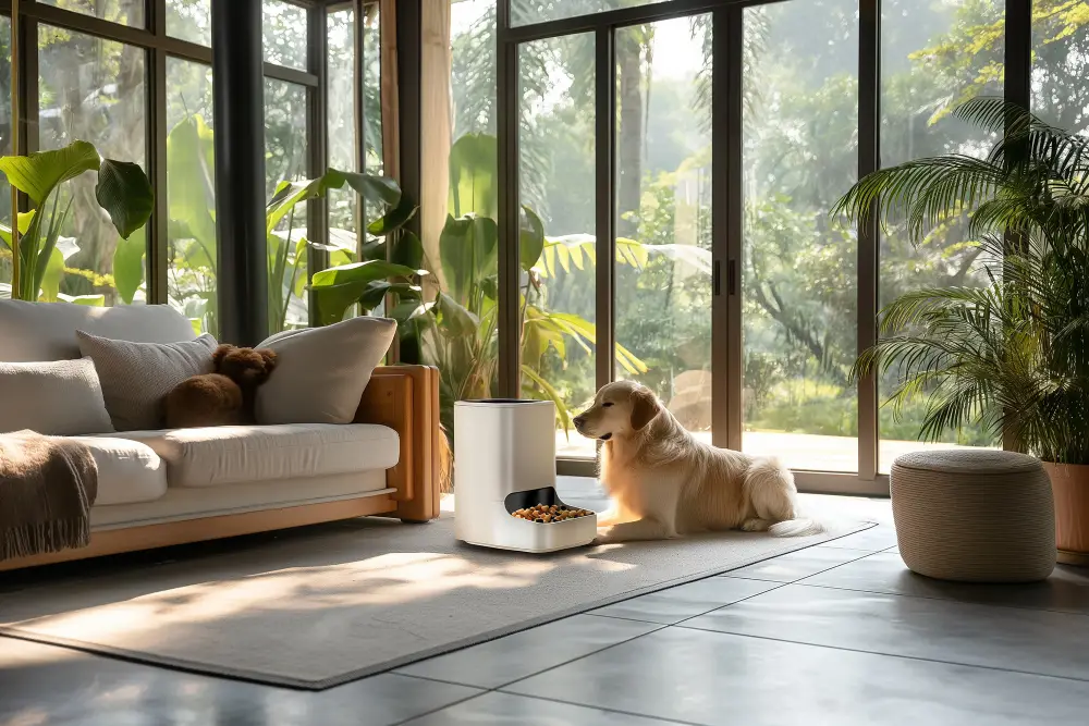 View-of-automatic-smart-feeder-for-household-pets