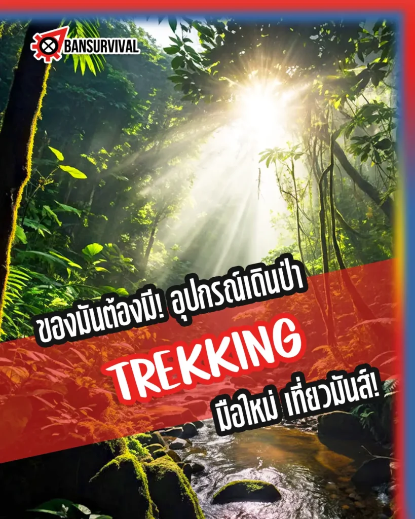 ของมันต้องมี! อุปกรณ์เดินป่า Trekking มือใหม่ เที่ยวมันส์!